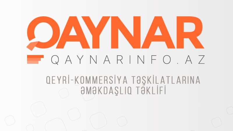 Qaynarinfo-dan qeyri-kommersiya təşkilatlarına əməkdaşlıq təklifi
