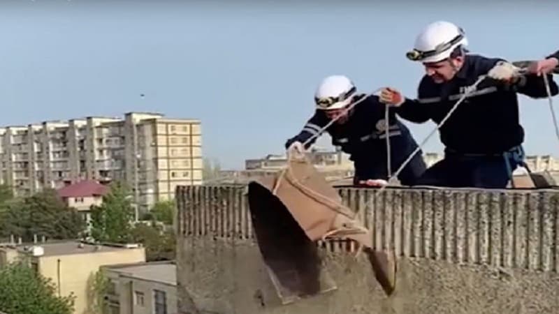 FHN küləyin törətdiyi fəsadların görüntülərini yaydı  (VİDEO)