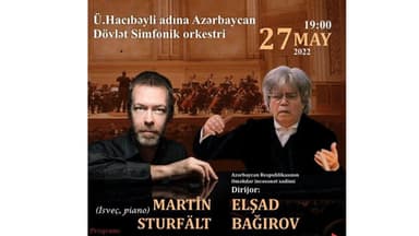 Məşhur isveçli pianoçu Martin Sturfelt Bakıda çıxış edəcək