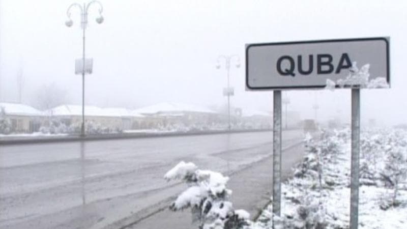 Qubaya 14 sm qar yağıb (FOTO)