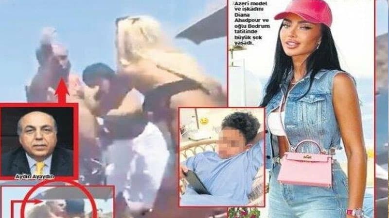 Bodrumda azərbaycanlı modellə eks-deputat arasında dava (FOTO)