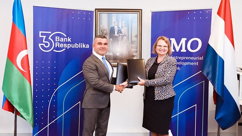 Bank Respublika və Niderland İnkişaf Bankı 20 milyon dollar dəyərində kredit müqaviləsi imzaladı (R)