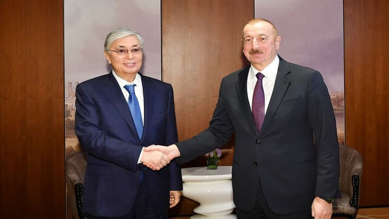 Qazaxıstan Prezidentinin rəsmi qarşılanma mərasimi oldu (FOTO/VİDEO/YENİLƏNİB)
