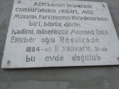 Rəsulzadə əslində harada doğulub və xatirə lövhəsi niyə bağçaya vurulub? - Novxanıdan reportaj