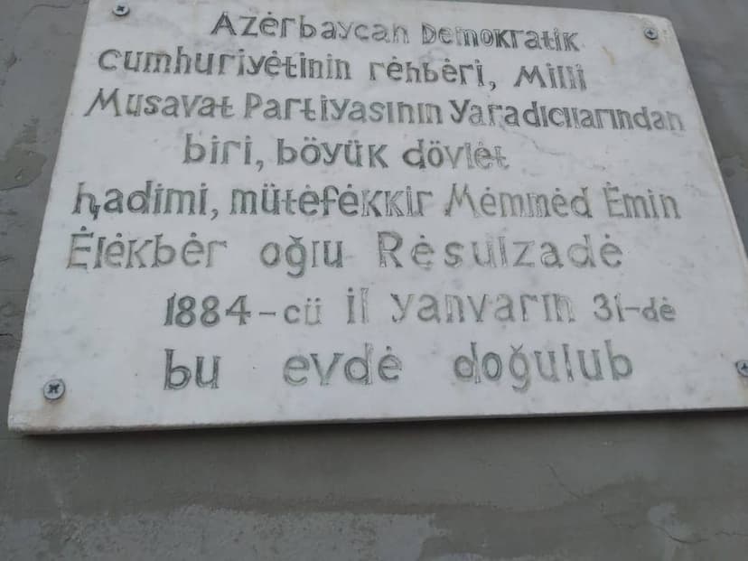Rəsulzadə əslində harada doğulub və xatirə lövhəsi niyə bağçaya vurulub? - Novxanıdan reportaj
