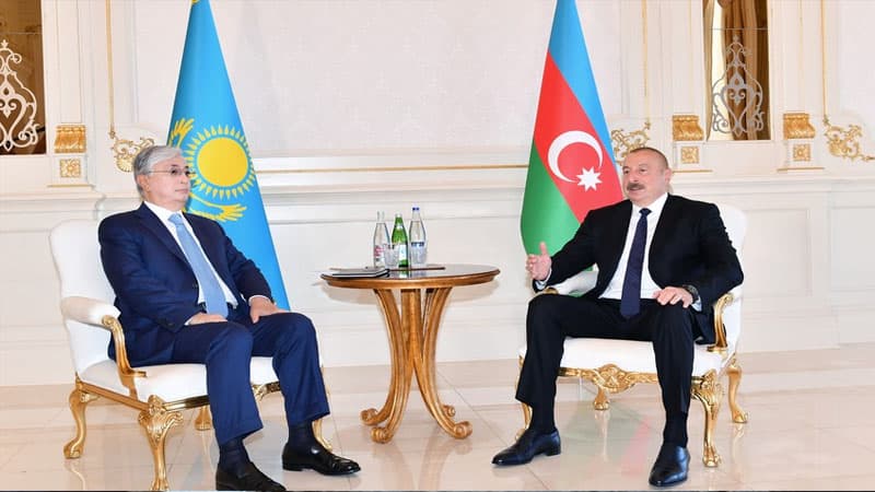 Azərbaycan və Qazaxıstan prezidentləri təkbətək görüşdü