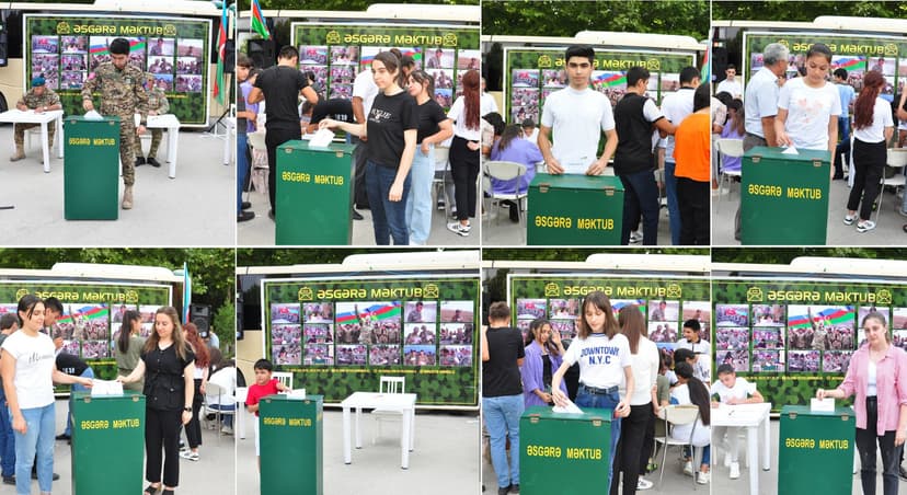 “Əsgərə məktub” layihəsi çərçivəsində növbəti tədbir Ağstafada keçirildi (FOTO)