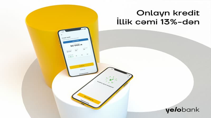 Yelo Bank-dan 50 000 AZN-dək onlayn kredit (R)