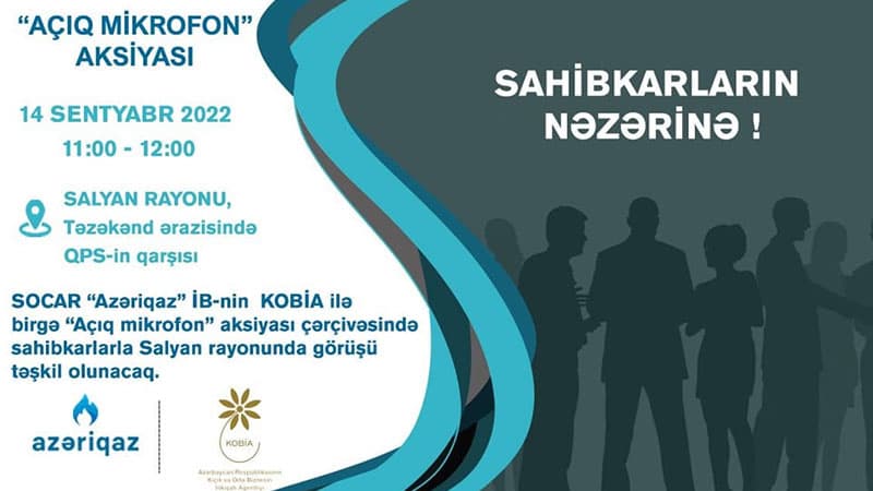 “Azəriqaz”ın sahibkarlarla növbəti görüşü Salyanda keçiriləcək