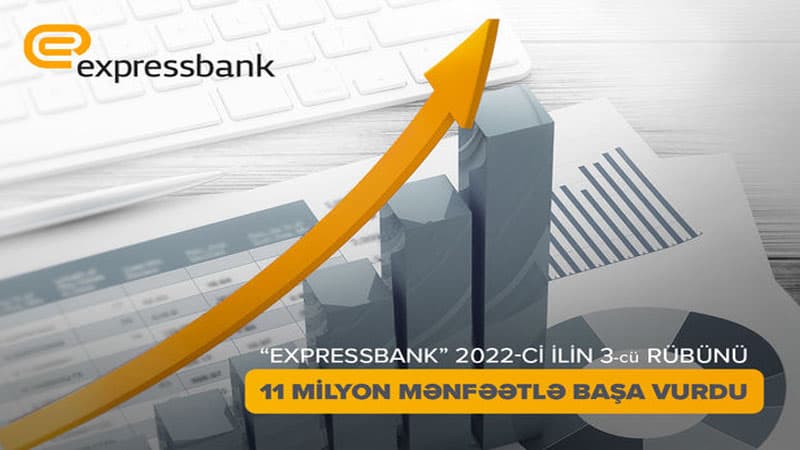 “Expressbank” 2022-ci ilin üçüncü rübünü 11 milyon manat mənfəətlə başa vurdu (R)