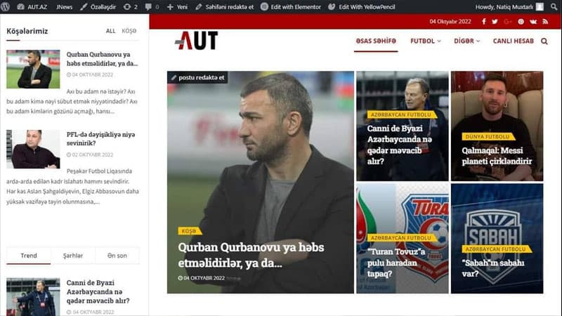 Azərbaycanda yeni idman saytı fəaliyyətə başladı