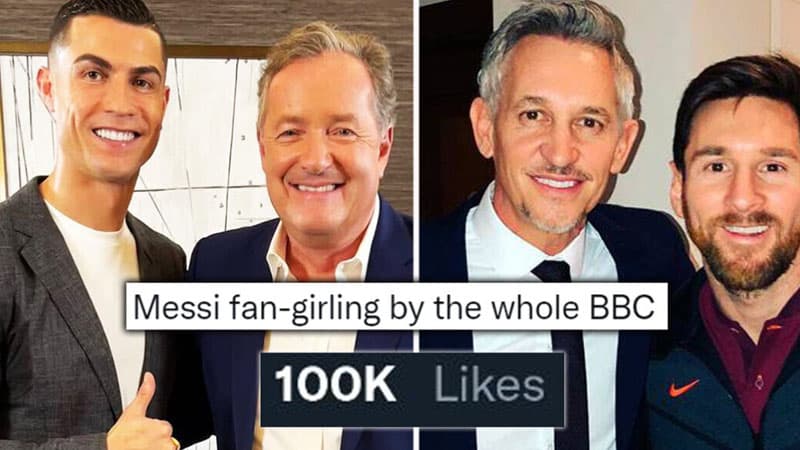 BBC-nin iki məşhur jurnalsiti "Twitter"də Messi və Ronaldo ilə bağlı bir-birinə dəyd