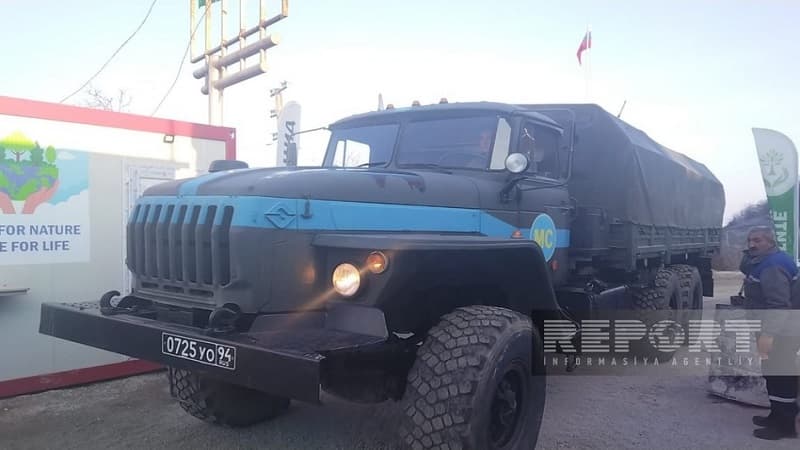 Xankəndindən Laçın istiqamətində sülhməramlıların daha 2 avtomobili maneəsiz hərəkət etdi