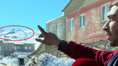 Malatyada zəlzələ dağı ikiyə ayırıb: İçindən alov topunun çıxdığını deyənlər var (VİDEO)