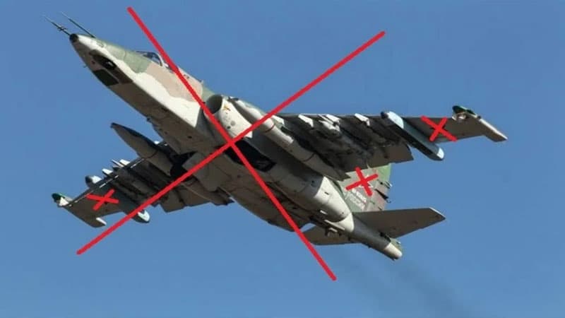 Baxmutda Rusiyanın Su-25 hücum təyyarəsi vuruldu (VİDEO)