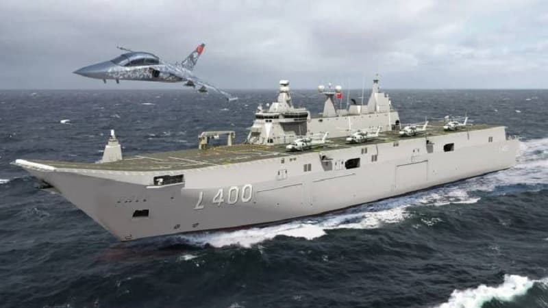 Türkiyə möhtəşəm desant gəmisinin istismara verilmə tarixi açıqlandı - TCG ANADOLU