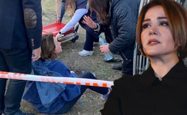 Mehriban Zəki qəzadan sonra ilk dəfə görüntüləndi (FOTO)