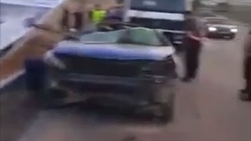 İki qardaşın düşdüyü dəhşətli qəzanın videosu