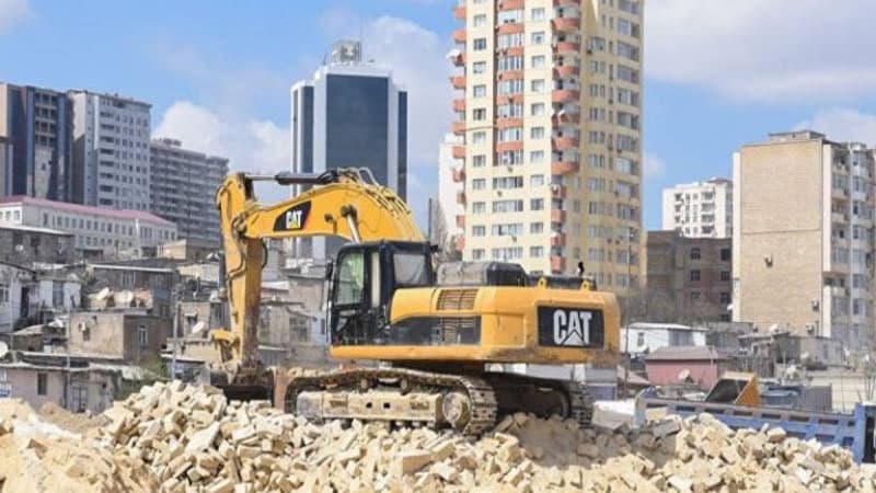 Bakıda bu ərazidə evlər sökülür: Sakinlərə 5 min kompensasiya veriləcək? ( VİDEO)