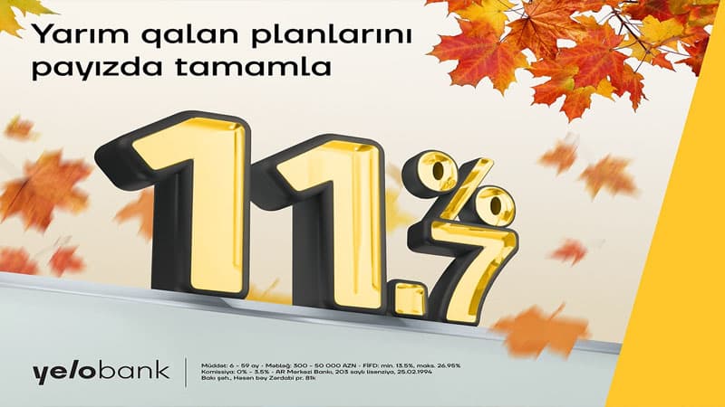 Yelo Bank-ın payız təklifini qaçırma (R)