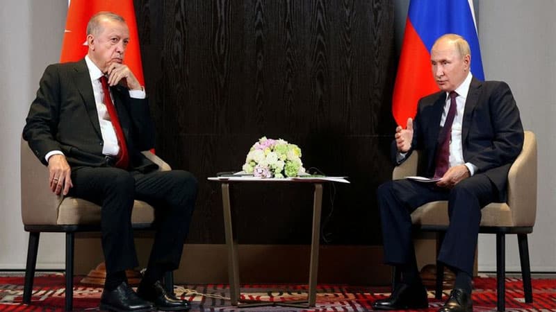 Ərdoğan Putinlə görüşdə milli valyutalara keçidin vacibliyini bildirib
