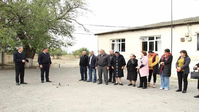 "Səyyar qəbul otağı" Goranboy rayonunun Boluslu kəndində quruldu (FOTO)