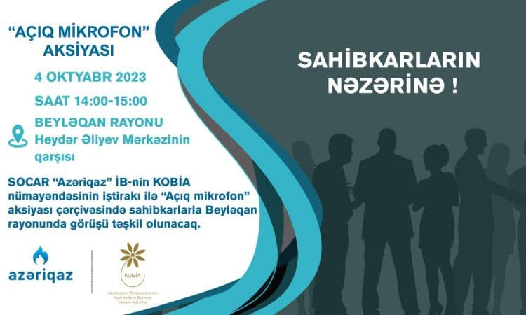 “Azəriqaz”ın Beyləqan sahibkarları ilə görüşəcək