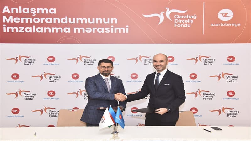 Qarabağ Dirçəliş Fondu və “Azərlotereya” “Hər şey Qarabağ üçün” şüarı altında birgə layihəyə start verdilər (FOTO)