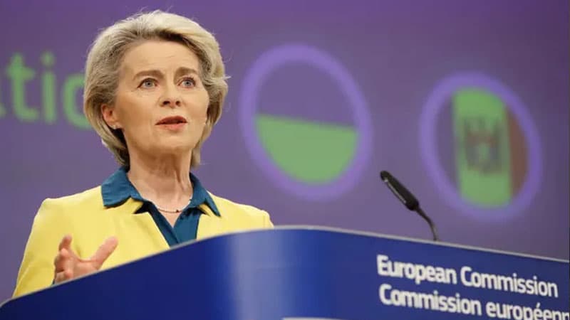 Avropa Komissiyasının rəhbəri Ursula fon der Leyen Kiyevə gəldi