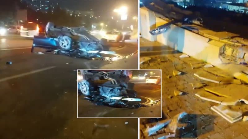Bakıda avtoyuma məntəqəsinin işçisi BMW-ni aşırdı (VİDEO)