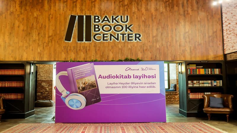 Azercell Heydər Əliyevin 100 illiyinə “Audiokitab” layihəsini təqdim edib (VİDEO)