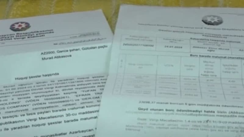 Gəncə sakini özünün xəbəri olmadan beş şirkət sahibi oldu (VİDEO)