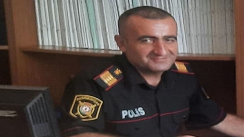 Həlak olan polisin medalı ailəsinə verildi (FOTO)