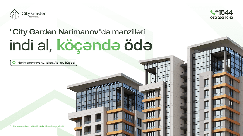 Həm kirayə, həm də ipoteka dərdinə son: İndi al, köçəndə ödəməyə başla!