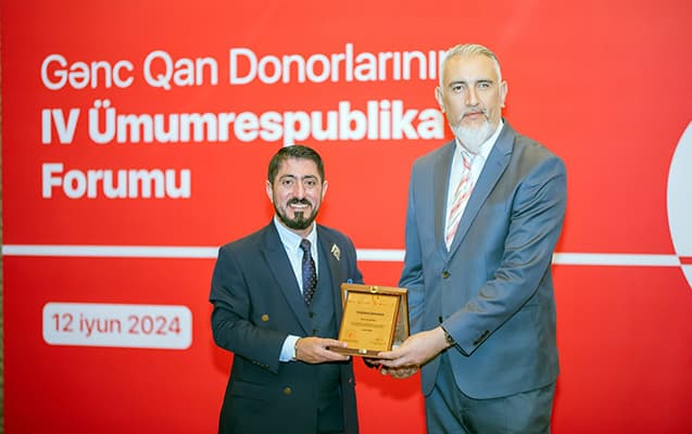 “Bank Respublika” qan donorluğunda fəal iştirakına görə mükafatlandırıldı