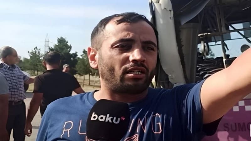 Sumqayıtda avtobusun TIR-la toqquşmasının təfərrüatı: "Hər şey bir saniyədə oldu" (ViDEO)