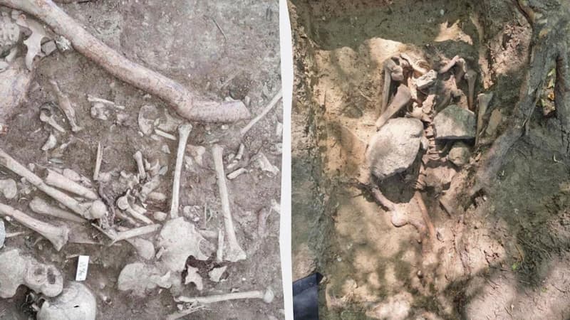 Almaniyada sinəsində daş olan "zombi"nin məzarı açıldı - Necə və niyə öldürülüb? (FOTO)