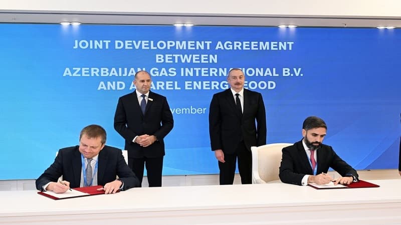 Azərbaycan və Bolqarıstan prezidentlərinin iştirakı ilə “SOCAR və Asarel Energy arasında Birgə İnkişaf Sazişi” imzalandı