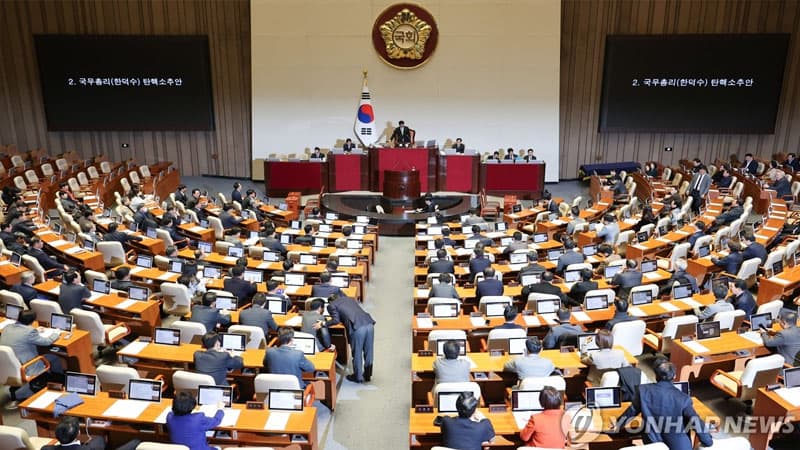 Cənubi Koreya parlamenti prezidentə qarşı impiçmentə səs verdi