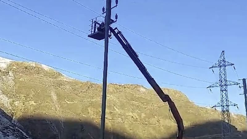 "Azərişıq" Kəlbəcər və Laçında yenidənqurma işlərini davam etdirir (VİDEO)