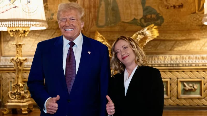 Tramp Corciya Meloniyə Mar-a-Laqo ziyarətində təriflər yağdırdı: "Fantastik qadın"