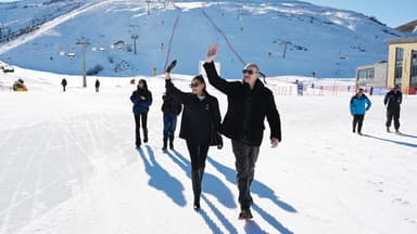 Prezident və birinci xanım Şahdağ Turizm Kompleksində (YENİLƏNİB)