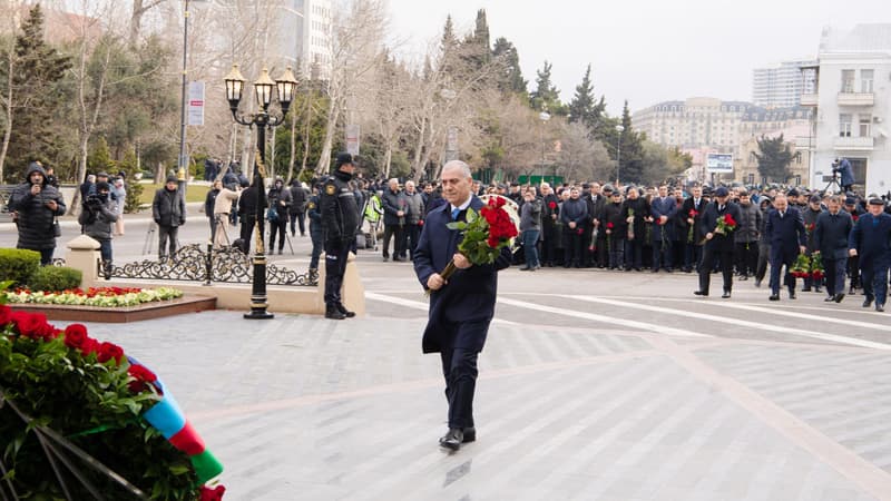DTX-nin əməkdaşları Xocalı abidəsini ziyarət etdi (FOTO)
