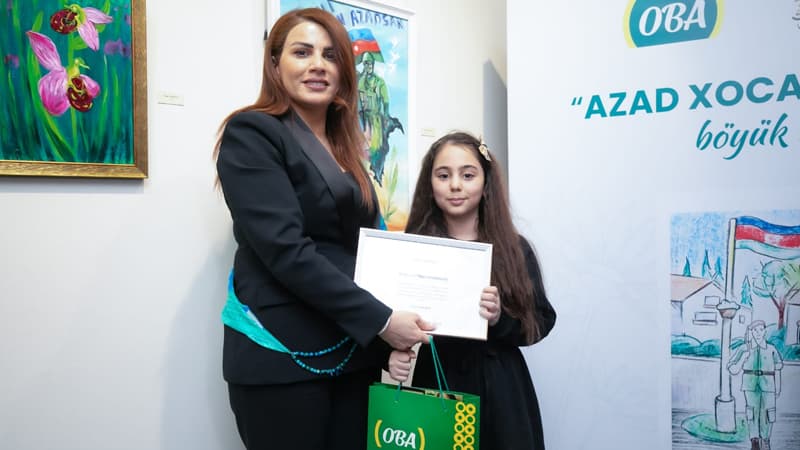 OBA "Azad Xocalı: kiçik əllərdən böyük rəsmlər" adlı sərgi keçirib (FOTO/VIDEO)