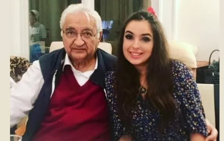 Leyla Əliyeva babasını təbrik etdi (FOTO)