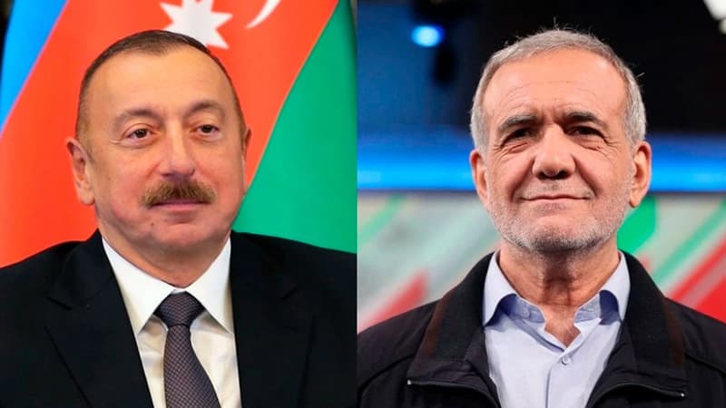 İlham Əliyevlə Məsud Pezeşkian arasında telefon danışığı olub