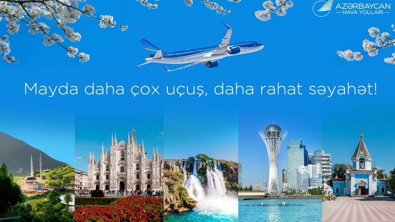 AZAL maydan bir sıra istiqamətlərdə uçuşların sayını artırır