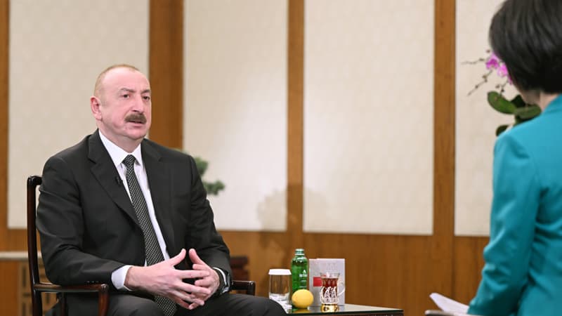 Prezident Pekində Çinin CGTN telekanalına müsahibə verdi (FOTO)
