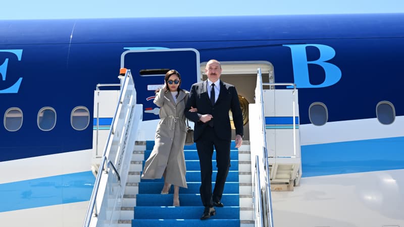 Prezident və birinci xanım Türkiyəyə səfərə getdi (FOTO)