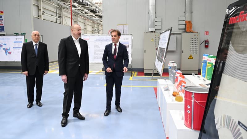 İlham Əliyev Sumqayıt Kimya Sənaye Parkında olub (FOTO)